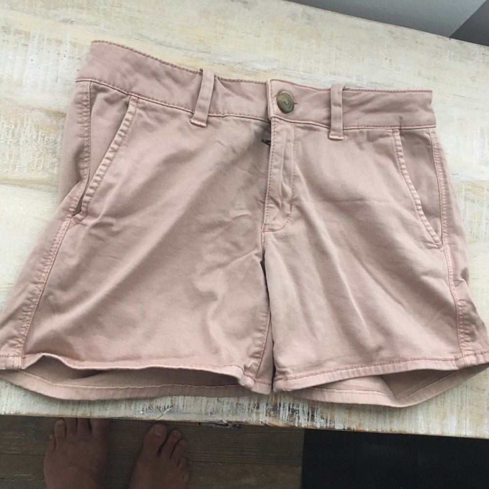 American Eagle Girls Super Stretch Pink Shorts
